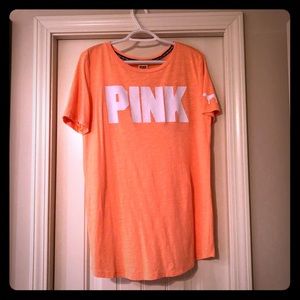 VS PINK neon orange tee
